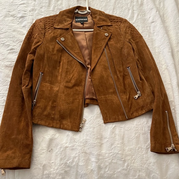 Express Jackets & Blazers - Express suede biker jacket
